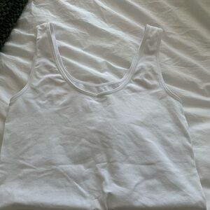 Simple white J. Crew tank top.